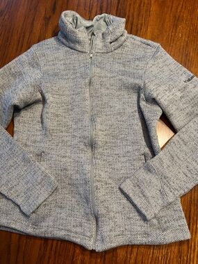 Columbia Women’s ' Light Grey Herringbone Zip Jacket